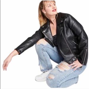 Wild Fable Faux Leather Motorcycle Jacket 🖤